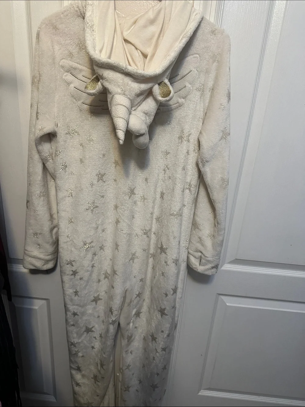 Justice Cream Star-Print Hooded One-Piece Footie